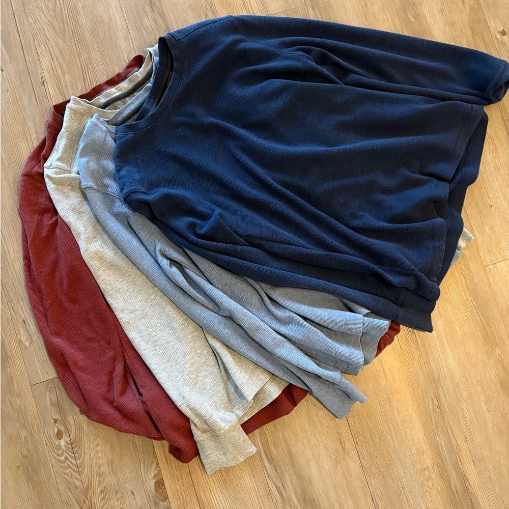 Set of 4 Banana Republic Crewneck Waffle Sweaters